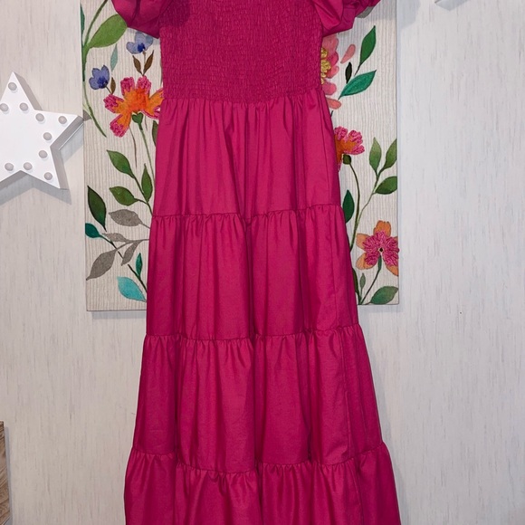 PrettyGarden Dresses & Skirts - Pink Tiered Maxi Dress